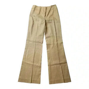 Etcetera Cotton and Linen Blend Camel Tuscan  mom euro summer Pants size 0